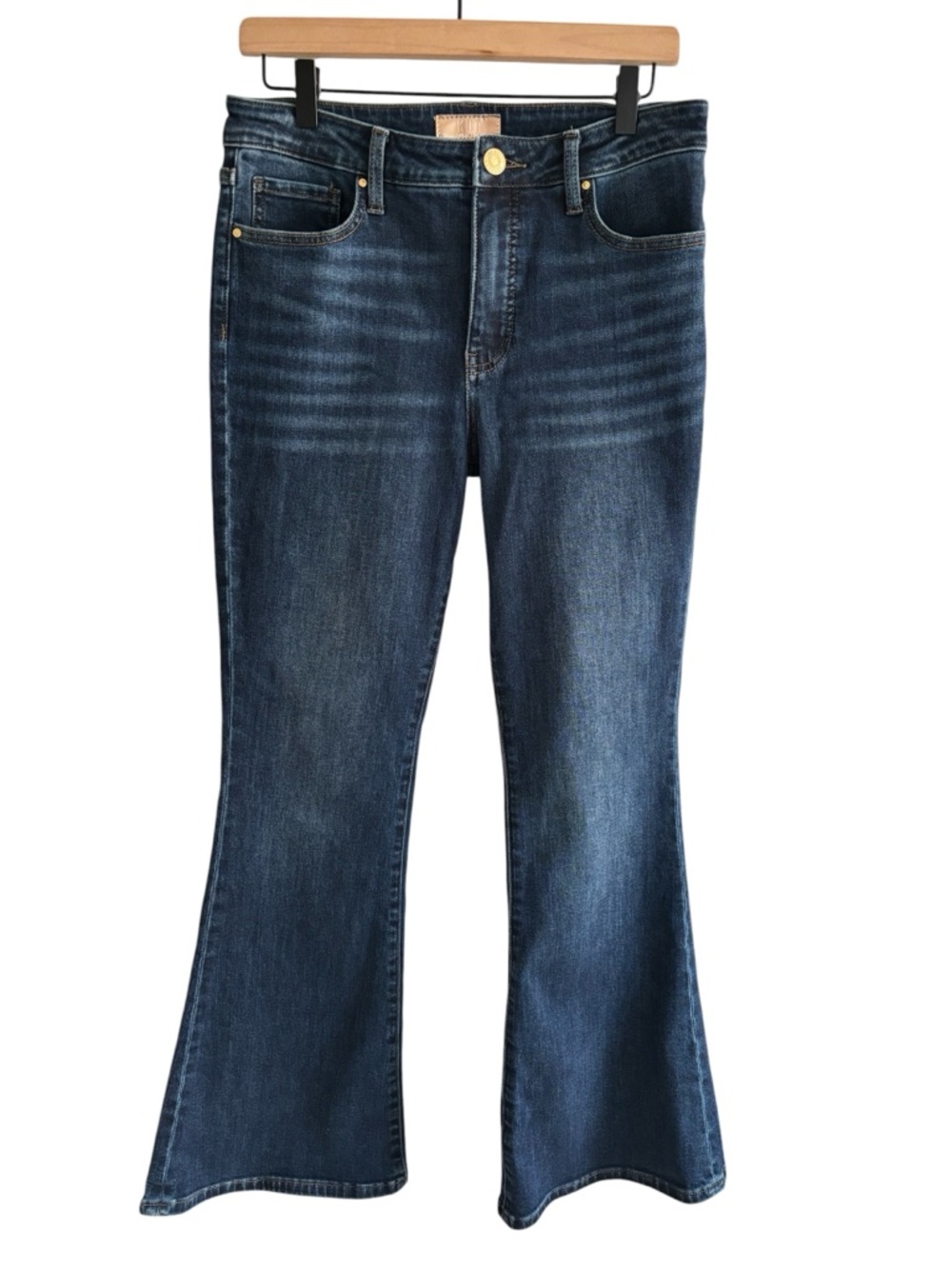Kut From The Kloth Stella High Rise Fab Ab Flare Denim Jeans Size 6 - Picture 2 of 16